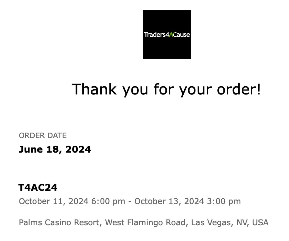 traderkylec's tweet photo. See you all in Vegas! @Traders4ACause https://t.co/1W1KqatDEQ