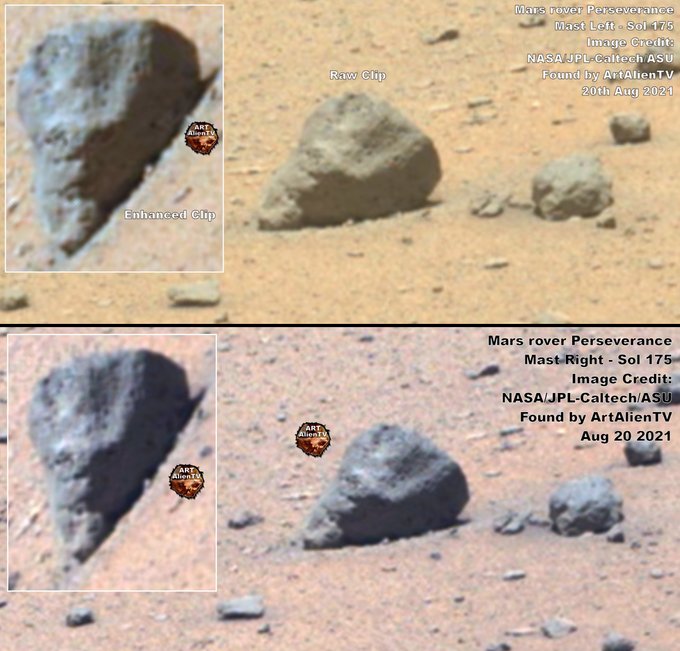 An amazing quasi Egyptian looking statue on Mars with glyphs on it. Also a snake and some indisputable intelligent structures and oddities in recent Perseverance and historic Curiosity images. #mars #nasa #perseverance #curiosity #rover #images SUPERZOOM Gigapans here 👉 SOL 175 ML MR (RAW 40) https://viewer.gigamacro.com/view/BJqyyzPl0gg0UMHr?x1=5995.12&y1=-2828.17&res1=10.18&rot1=0.00 PERCY SOL 175 👉 https://viewer.gigamacro.com/view/MmarNQF8IHgMqJBi?x1=4320.36&y1=-2979.85&res1=2.01&rot1=0.00 MSL SOL 1355 👉 https://viewer.gigamacro.com/view/06MOrGxKRFHIxTCM?x1=16136.43&y1=-4263.65&res1=3.78&rot1=0.00 👉 Pyramid & Ruins on Mars ! Own Up NASA ! ArtAlienTV https://youtu.be/rV_QP0u8stc 👉 Mars Shelter, Boat or Bunker Structure Near Curiosity Rover - ArtAlienTV https://youtu.be/IPTtACyZtEg
