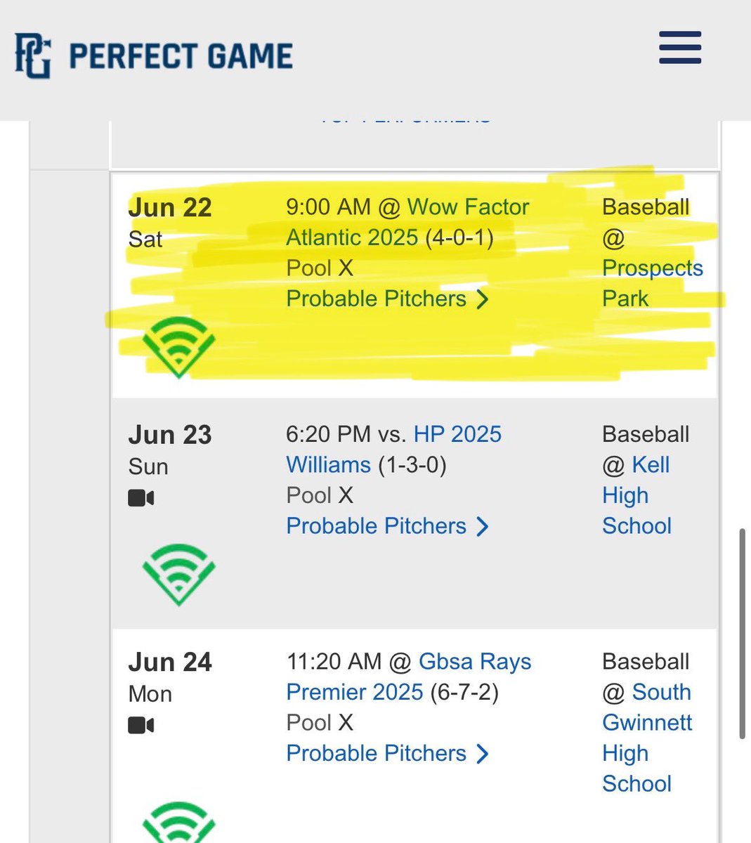 Ryan Conrad (@ryanconrad_3) on Twitter photo Excited to play for Elite National 2025 in Atlanta for the WWBA. I will be throwing our first game on Saturday at 9am at Prospect Park.
<a href="/elite_national2/">Elite National</a>
<a href="/LanzilliCam/">Cam Lanzilli</a>
<a href="/NextLVLProspect/">Next Level Prospects</a>
<a href="/jgrosse32/">Jonathan Grosse</a> Excited to play for Elite National 2025 in Atlanta for the WWBA. I will be throwing our first game on Saturday at 9am at Prospect Park.
<a href="/elite_national2/">Elite National</a>
<a href="/LanzilliCam/">Cam Lanzilli</a>
<a href="/NextLVLProspect/">Next Level Prospects</a>
<a href="/jgrosse32/">Jonathan Grosse</a>