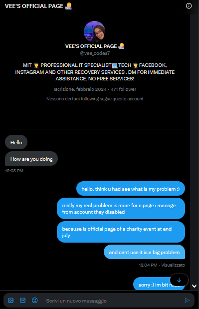 isithedreamaker's tweet photo. Thanks @facebook and @meta to help #scammer to make #scam @vee_codes7 ... if have problem with your @facebook #deletefacebook screenshot of scam part 1 of 5 ... (spoiler lol is a scammer) https://t.co/2XNzKi4ybL
