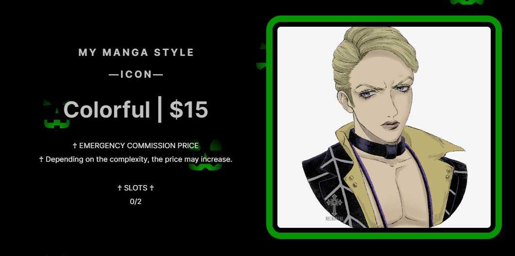 Necroneri's tweet photo. EMERGENCY COMMISSIONS

I'm putting these 2 styles at lower prices! I need to pay a bill soon :") Bust $15 in my artstyle delivered in 3 days max!!!

All my commission slots are open! Check out the links in the comment below to see which slots are available https://t.co/mP6k8As1bn