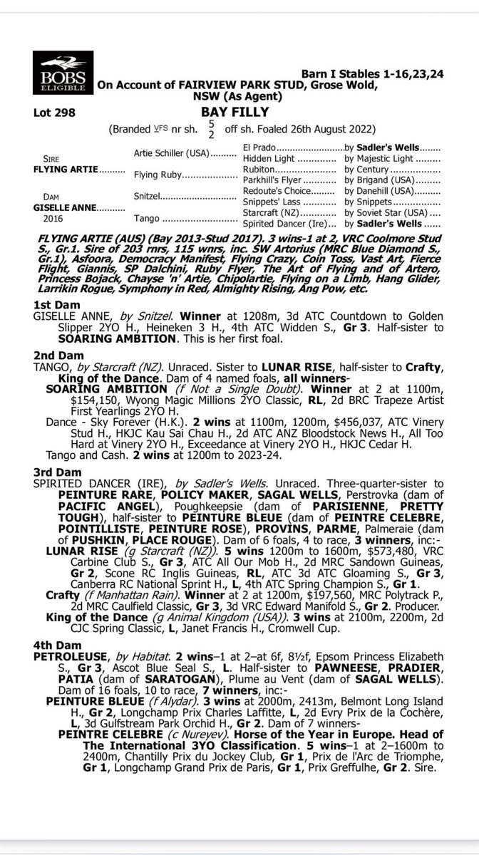 Group 1 winner for Flying Artie. Join us racing our Flying Artie/Giselle Anne filly  . DM for more info