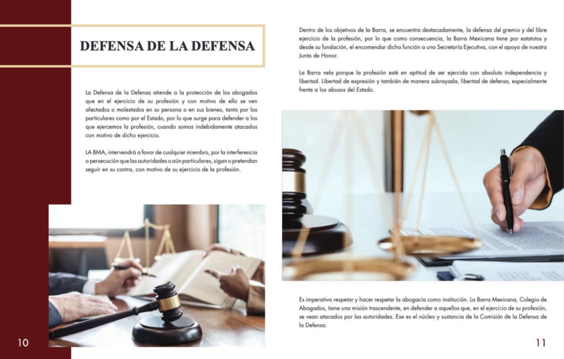 📌Beneficios que la <a href="/BMA_Abogados/">Barra Mexicana, Colegio de Abogados A.C.</a> tienen para ti #DefensaDeLaDefensa👇🏻

Dentro de los objetivos de la Barra, se encuentra destacadamente, la defensa del gremio y del libre ejercicio de la profesión, por lo que como consecuencia, la Barra Mexicana tiene por estatutos y desde su