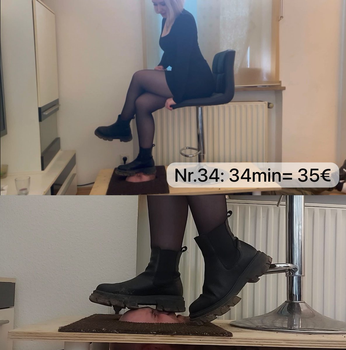 LizzyCrushX's tweet photo. New clip available🙌 Look how I used my #humanrug in my #facebox for #bootlicking https://t.co/39KHyDYzDC