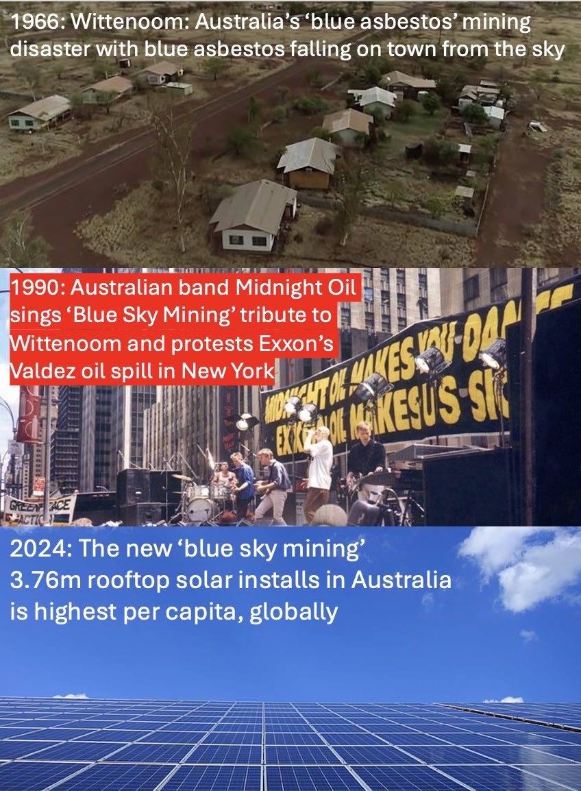 The new “blue sky mining is solar. #blueskymining #solar #midnightoil