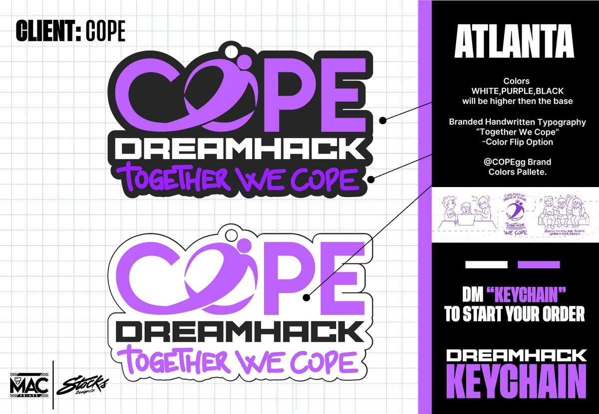 Our first Charity Keychain for <a href="/COPEgg/">COPE</a> <a href="/DreamHack/">DreamHack</a>   

Coalition of Parents in Esports | "Building young gamer’s confidence and creating better athletes for the future."🎮💜 

This mission aligns with our brand values and we are excited to support this organization.

DM "Keychain"