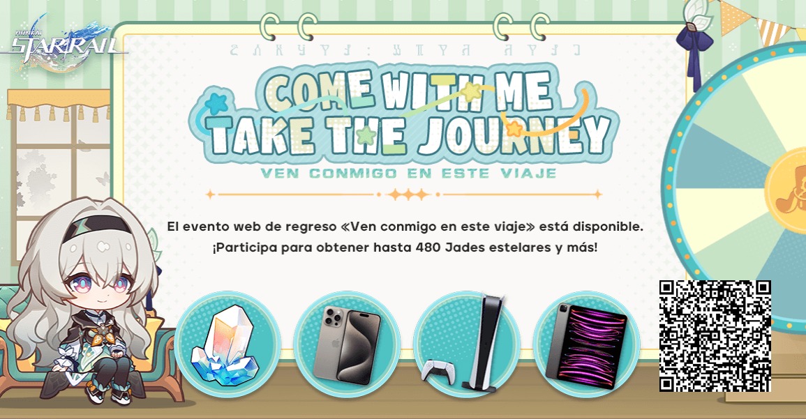 Invita a otros Trazacaminos a vincular tu código de invitación e iniciar sesión en el juego para poder ganar Jade estelar, una PlayStation®5, un iPhone y más recompensas sorpresa.