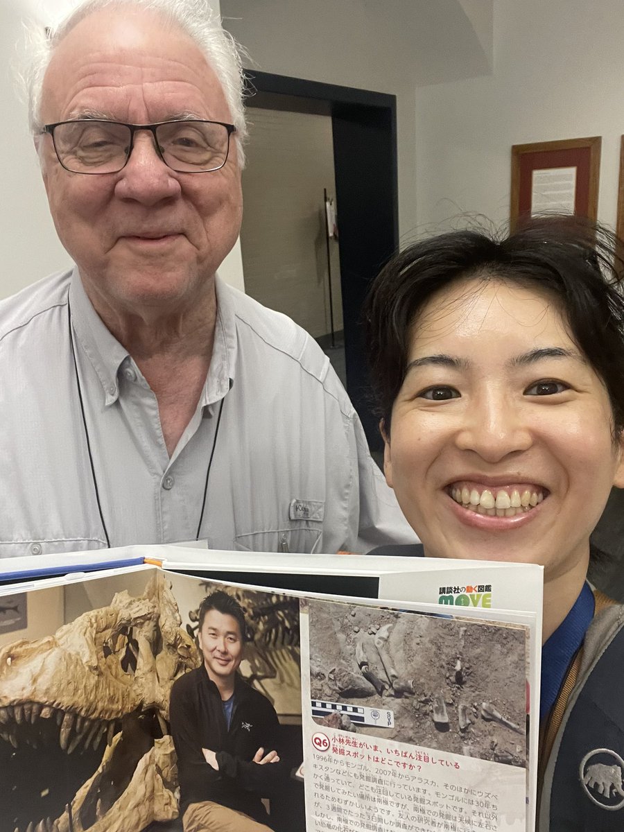 micropaleov's tweet image. 南メソジストファミリー。SMU Paleo family at #NAPC2024. Louis, me, and little Yoshi.