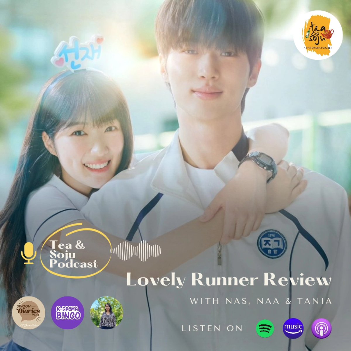 In this week's episode I'm joined by a trio of guests, Nas (@swoondiariespod ) , Naa (<a href="/KdramaBingo/">K-drama Bingo</a> ) and Tânia.
Together we fangirl over the hit K-Drama "Lovely Runner". 

#LovelyRunner
#ByeonWooSeok #KimHyeYoon #kdrama #kdramatwt #koreandrama #podcast #spotifypodcast