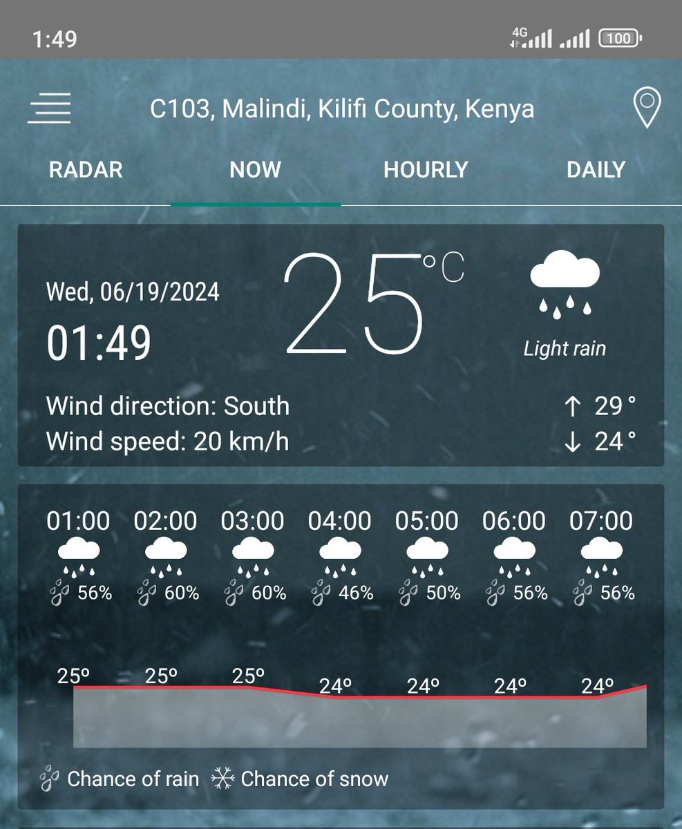 ElimuNaKaziKE's tweet photo. Seems the whole coast region is raining. Very strong winds. Rains expected to rain until 4am. More rains expected in our coast tomorrow. Plan ahead and exercise caution while driving. @roadsensekenya @Ma3Route @RSAIKenya https://t.co/nMdaYl3GjE