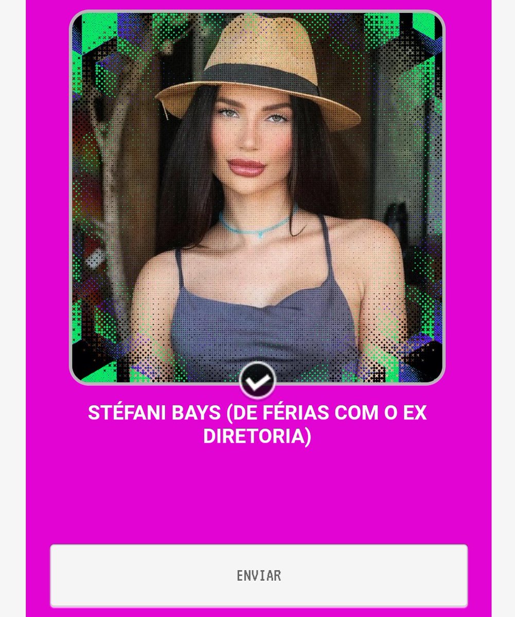 MUTIRÃO FURACÃO MTV 🌪🔥

CATEGORIA: "REALIZA DE REALITY SHOW"
VOTE EM: STÉFANI BAYS 

O link de votação 👇 
📎:miaw.mtvla.com/articles/p8fmz…

A cada 10 votos na categoria comente algo