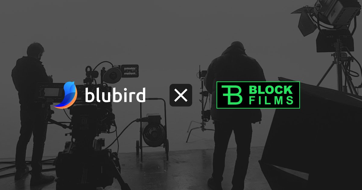 blubird_app's tweet photo. New Partnership on the Block 📣

We're pleased to announce our strategic partnership with Block Films @films_block 🚀

This collaboration unites Blubird's blockchain expertise with Block Films' extensive experience in advertising and film production to redefine content production and distribution.

Discover how we aim to work together: https://t.co/R8Kfva1uix
