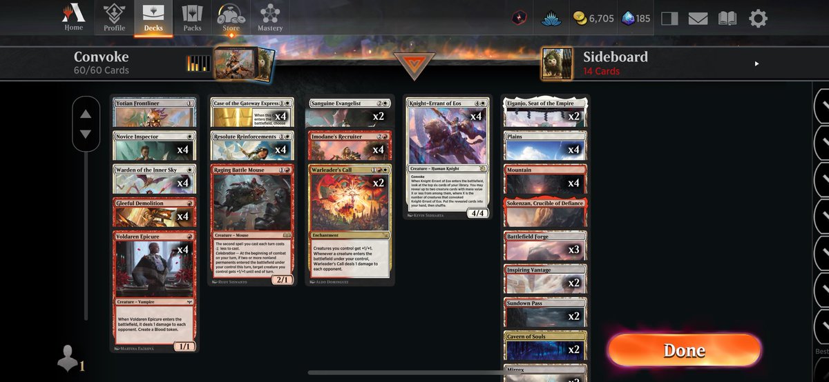 12-0 Diamond 4 to Mythic run today with this janky convoke build missing an anthem and some lands