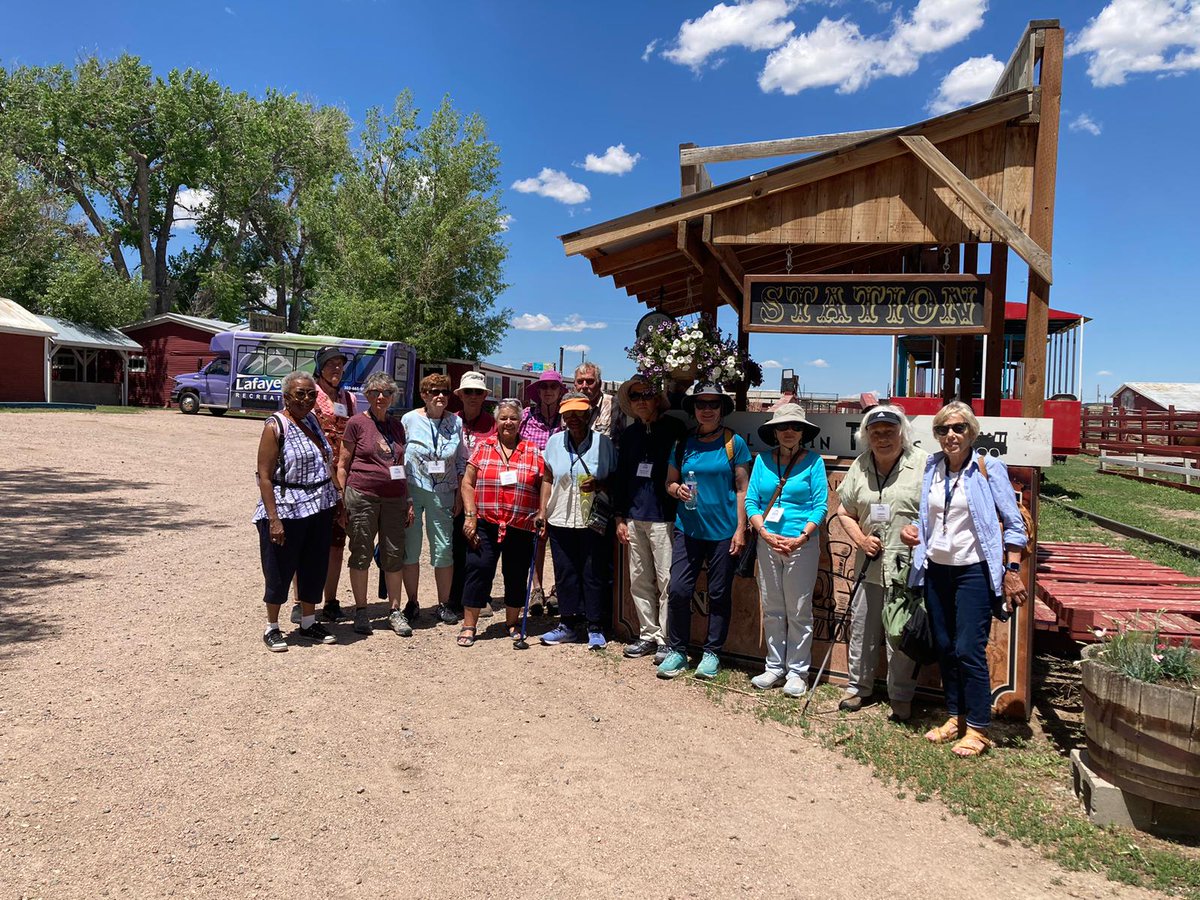 The Lafayette seniors recently visited The Terry Bison Ranch and had a fun time in the wild!⛰️🦬Next stop: the National Donut Day trip to Voodoo Doughnuts! Save your spot in with this link: bit.ly/NationalDonutD…