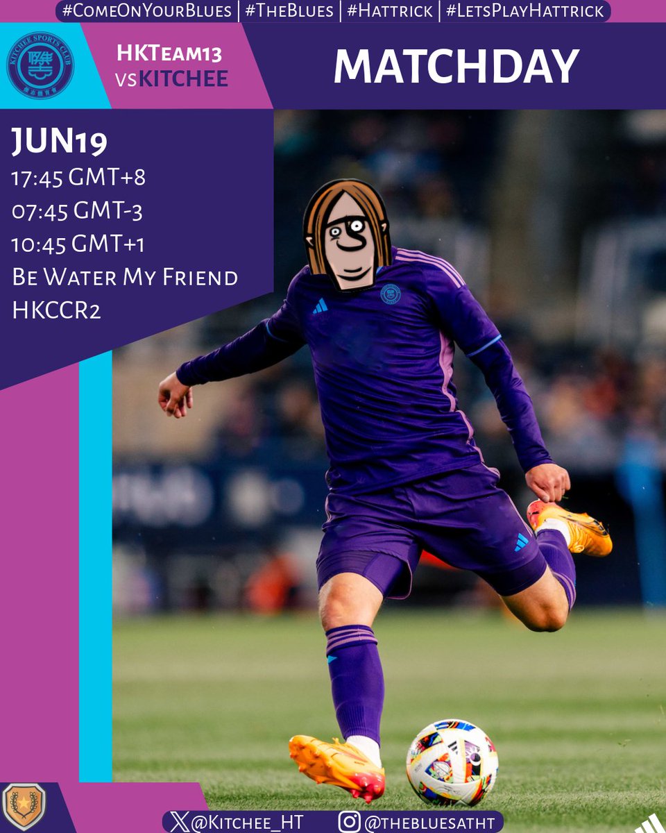 Kitchee_HT's tweet image. 🚍 | 𝐌𝐀𝐓𝐂𝐇𝐃𝐀𝐘 | 𝐇𝐊𝐂𝐂𝐑𝟐 | 🟣

Hittin’ the road again for a midweek match!

🆚 HKTeam13 (V.6)
🌐 hattrick.org/en/Club/Matche…

#ComeOnYourBlues | #TheBlues | #Hattrick | #LetsPlayHattrick