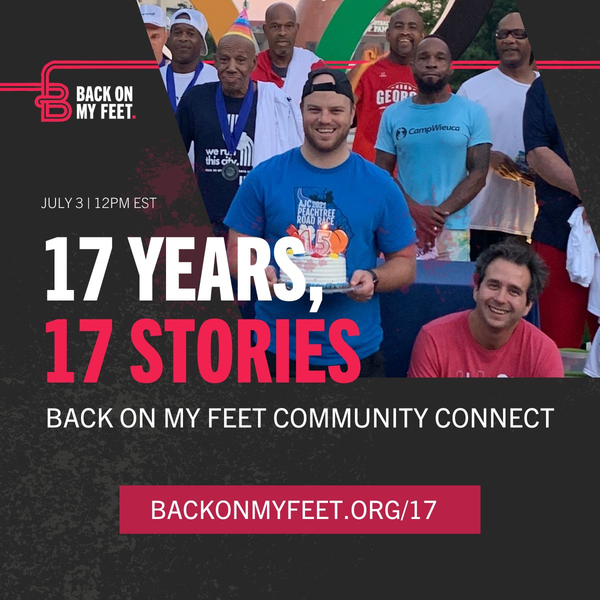 🎉 Did you know #BackonMyFeet was founded 17 YEARS ago?!

Celebrate with us on July 3rd at 12 PM EST in a Community Connect on Zoom. Enjoy games, giveaways, and connection with our amazing community!

📅 Date: July 3rd 🕒 Time: 12:00PM EST 🔗 Register now: addevent.com/event/lS220859…