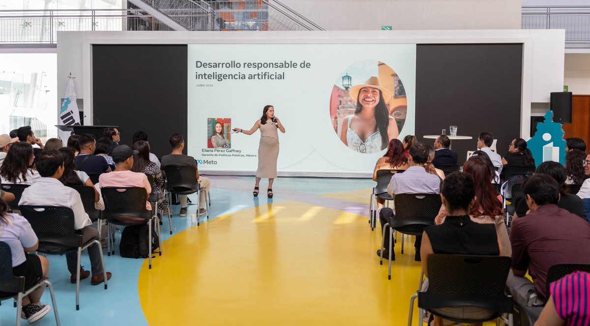 🤖💻| Seguimos con <a href="/EPerezGaffney/">Eliana Pérez Gaffney</a>, Manager Public Policy Mexico, Central America and the Caribbean en <a href="/Meta/">Meta</a>.

¡Sigan su participación!

🎥tinyurl.com/f2he5n6d