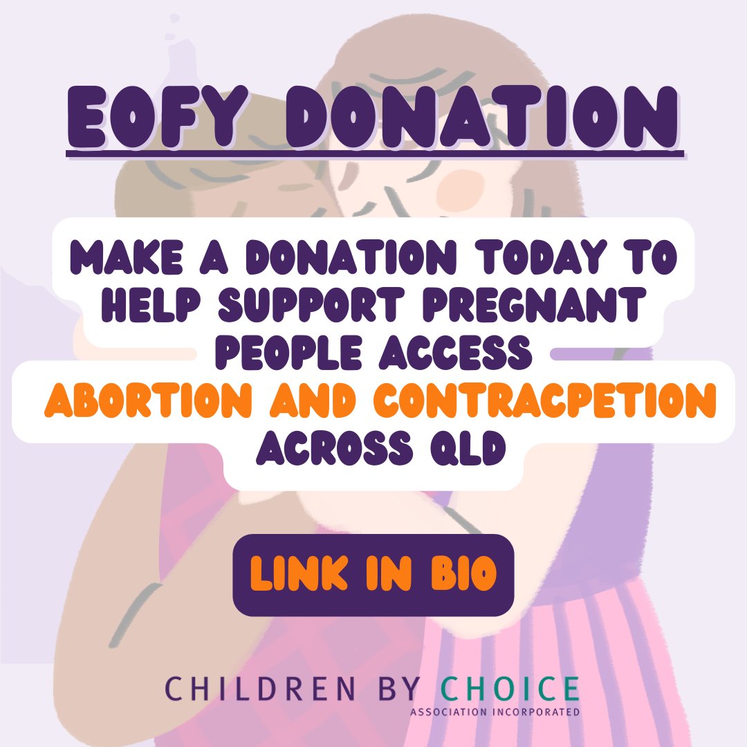 It is that time of year again! All your donations are tax-deductible, and every little bit helps! Donate today before the end of the financial year and support people's reproductive choices! childrenbychoice.org.au/support-us/don…