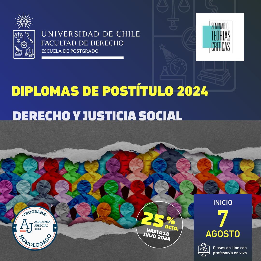 ¡Postulaciones abiertas! Diploma en Derecho y Justicia Social 🎓.

El Programa ofrece las herramientas para enfrentar las discusiones contemporáneas sobre justicia social, así como también el estudio de casos de aplicación de derechos sociales.