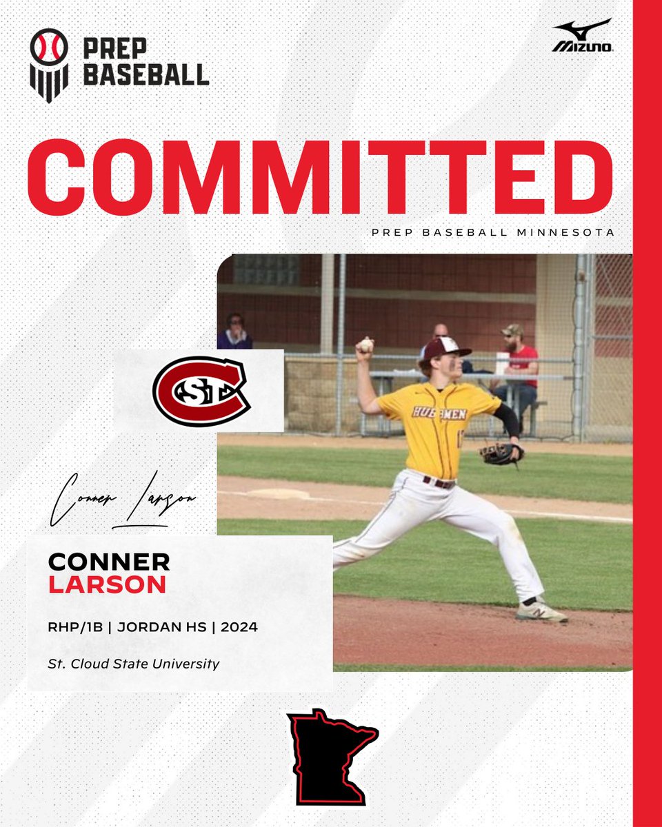🎓𝐂𝐨𝐦𝐦𝐢𝐭𝐦𝐞𝐧𝐭 𝐖𝐚𝐭𝐜𝐡🎓

Conner Larson (2024, RHP/1B, <a href="/HubmenBaseball/">Hubmen Baseball</a>) commits to St. Cloud State University.

👤 loom.ly/ylcjm6I

<a href="/ConnerLarson3/">Conner Larson</a> ✖️ <a href="/SCSUHuskies_BB/">St. Cloud State Baseball</a>
