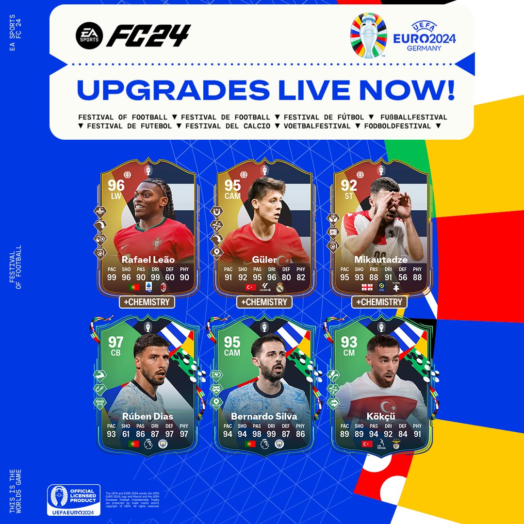 Golazos and late drama.

Check out the brand-new Festival of Football, Make Your Mark, Path to Glory, and Greats of the Game upgrades live in Ultimate Team.

Dive into #FC24 now.