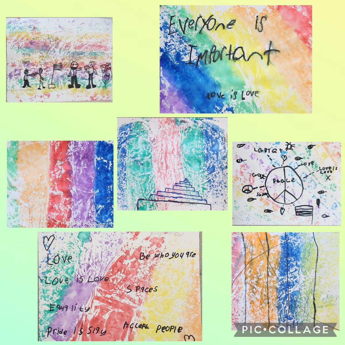 We've been learning about LGBTQ+ rights and celebrating Pride all month! Yesterday, for Rainbow Day, we created some artwork to display our love and acceptance ❤️ 🏳️‍🌈 <a href="/StTeresasSchoo1/">St. Teresa's School</a> #BetterTogether