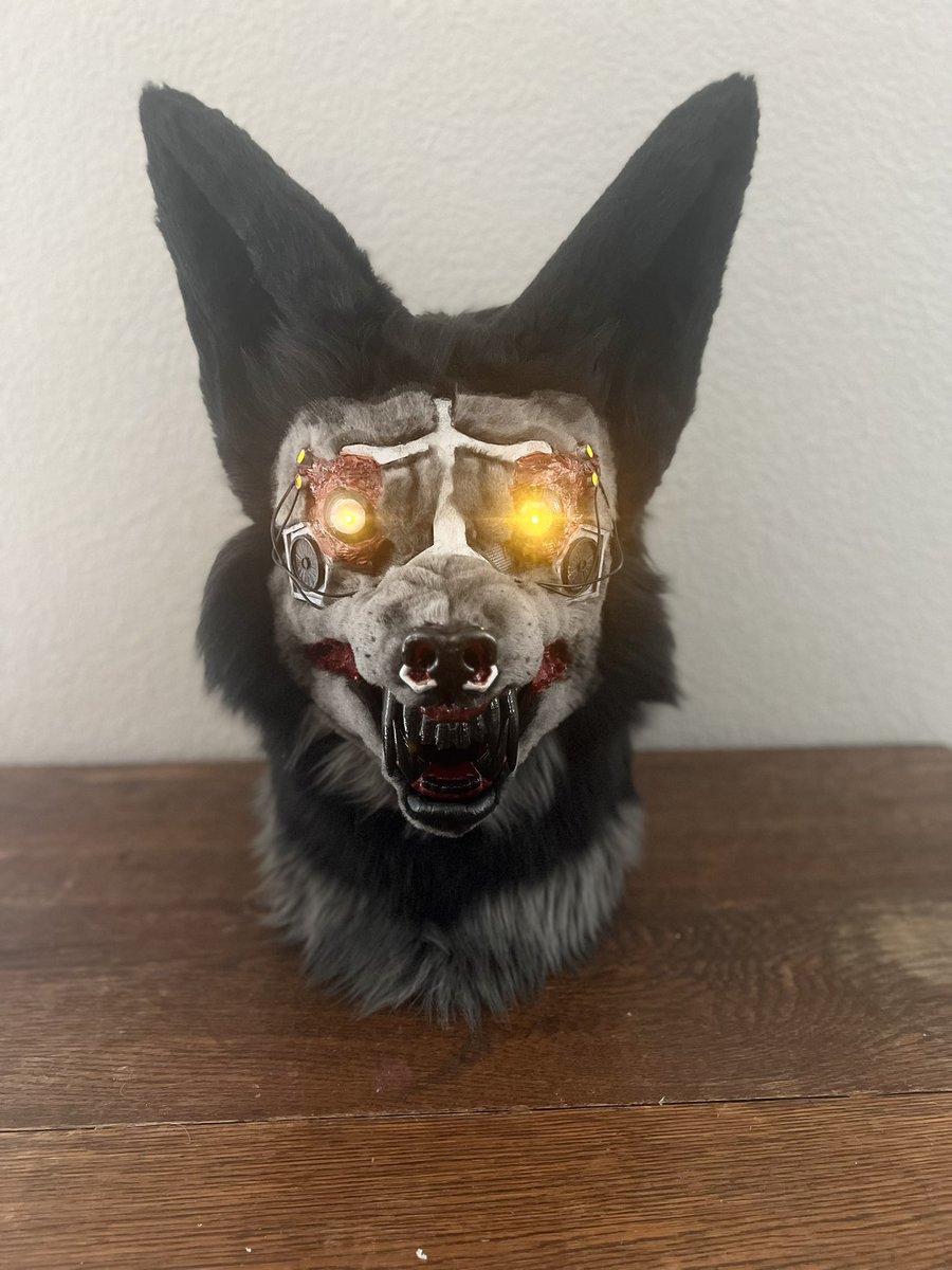 SlaughterdHound's tweet image. X ORDINAL X
-
-
Head commission for @iolitefox
Has a lot of hand sculpted and printed parts made by myself, base was purchased from @/chaoscostumes
-
#cyborgfursuit #fursuitcommission #fursuithead #fursuitmaker #cyborgwolf