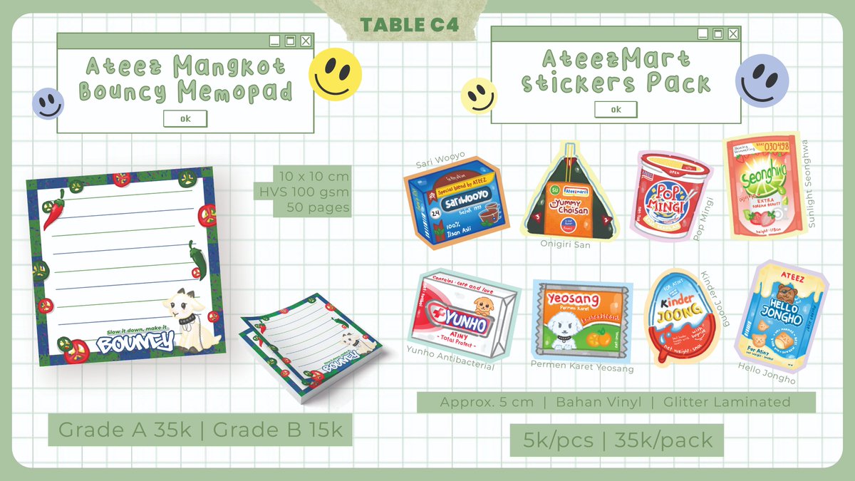 KIBSTATION's tweet photo. [RT &amp; Likes are really appreciated<3]

Hello! Aku buka booth di PLand ya~
There are stickers and keychains available, I'm really looking forward to meet y'all <3

📍The Krakatau, TMII
🗓️ 22-23 June 2024

#PLAND #PLANDVol3 #PLANDKpopArtMarket #PLANDVol3_Catalogue #ATEEZ #P1HARMONY https://t.co/BUf4u13Qrx