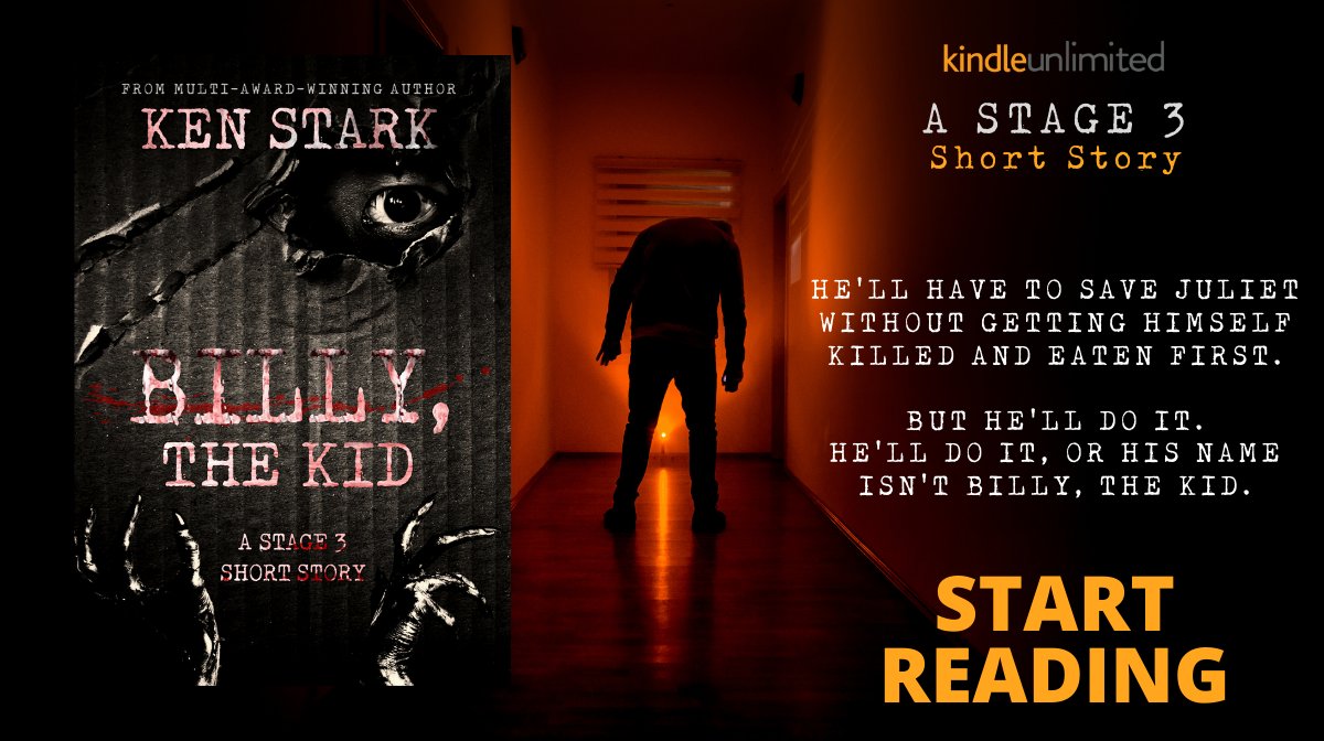 BILLY, the KID - A 99¢ Stage 3 Short Story

In a global apocalypse, there's no height requirement for heroes
getbook.at/billythekid
FREE on Kindle Unlimited

#FREE #Kindleunlimited #HORROR #zombies #suspense #WalkingDead #mustread #zombieapocalypse #bookboost #99cents #zombie