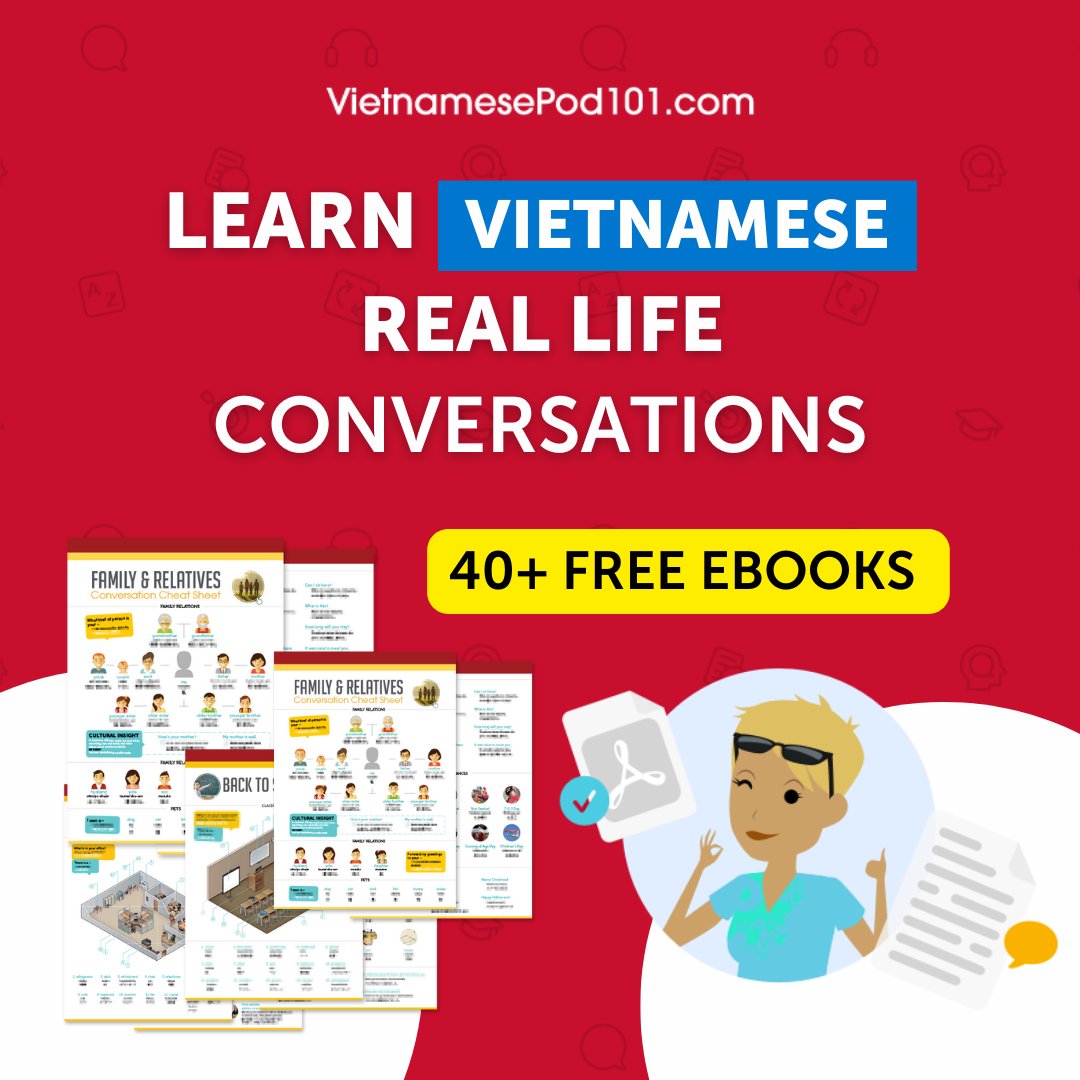📚 Want some Vietnamese #PDF lessons about travel, music, cooking, slang, business, emergency...? ⭐ Get them all for FREE here: bit.ly/4c4pWmO
