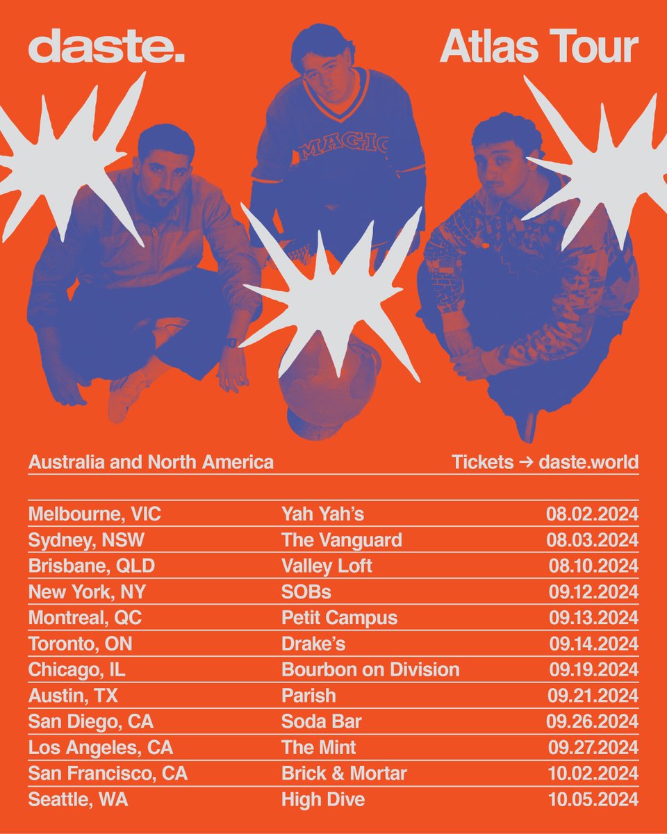 Atlas Tour 🌎 Who's coming?! Tickets go on sale this Friday 🧡