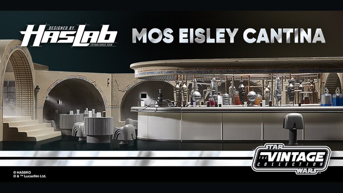 Starwarsnut77's tweet photo. This Mos Eisley Cantina playset looks like the most detailed playset to date for the 3 3/4" Vintage Collection figure line. Leave a comment and let me know what you think of it. https://t.co/S05u7XPOfW https://t.co/JwP9HflcyS
