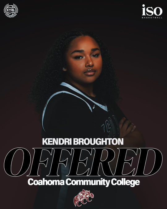 Kendri Broughton (@kendribroughton) on Twitter photo After a great conversation with <a href="/ShanaeGovan/">Shanae Govan Williams</a> I am blessed to receive an offer from Coahoma Community College!
#GodsPlan <a href="/cccladyhoops/">CCC Womenβs Bball</a> <a href="/TeamIsoGirls/">Iso Basketball Club</a> <a href="/dumas_ladycats/">Dumas LadyCat Basketball π</a> <a href="/CoachBroughton2/">Karen</a> <a href="/coachlarharris/">Larry Harris</a> <a href="/TheBrandonLove/">Brandon Love</a> After a great conversation with <a href="/ShanaeGovan/">Shanae Govan Williams</a> I am blessed to receive an offer from Coahoma Community College!
#GodsPlan <a href="/cccladyhoops/">CCC Womenβs Bball</a> <a href="/TeamIsoGirls/">Iso Basketball Club</a> <a href="/dumas_ladycats/">Dumas LadyCat Basketball π</a> <a href="/CoachBroughton2/">Karen</a> <a href="/coachlarharris/">Larry Harris</a> <a href="/TheBrandonLove/">Brandon Love</a>
