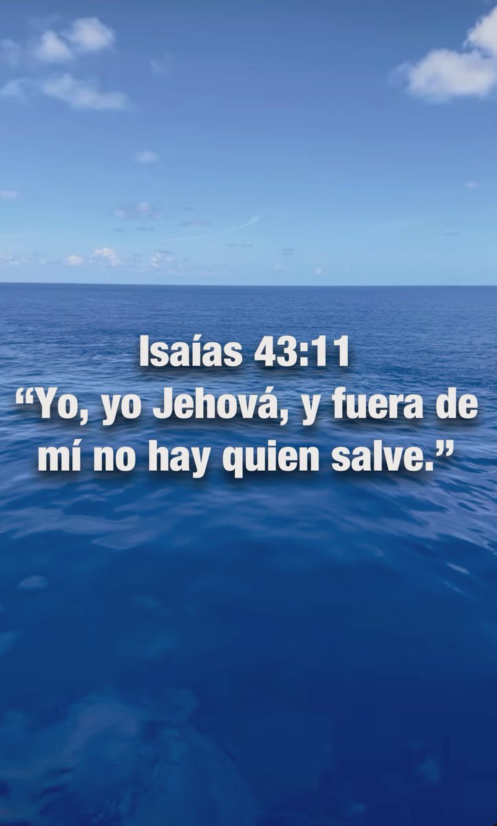 Carmenlop20's tweet photo. Isaías 45:22-23
“Mirad a mí, y sed salvos, todos los términos de la tierra, porque yo soy Dios, y no hay más. 
Por mí mismo hice juramento, de mi boca salió palabra en justicia, y no será revocada: Que a mí se doblará toda rodilla, y jurará toda lengua.” https://t.co/ju5NyhPMXz