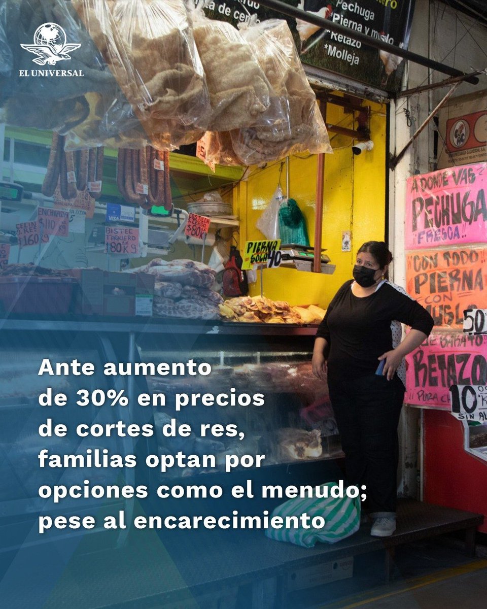 Univ_Metropoli's tweet image. 🍖🥩 La inflación que se registró a consecuencia de la pandemia de COVID-19 elevó los precios de los cárnicos en más de 30%, ante lo cual los consumidores ajustaron el consumo de cortes de res hacia productos más baratos. #NotaPlus
👉 tinyurl.com/228eehdk