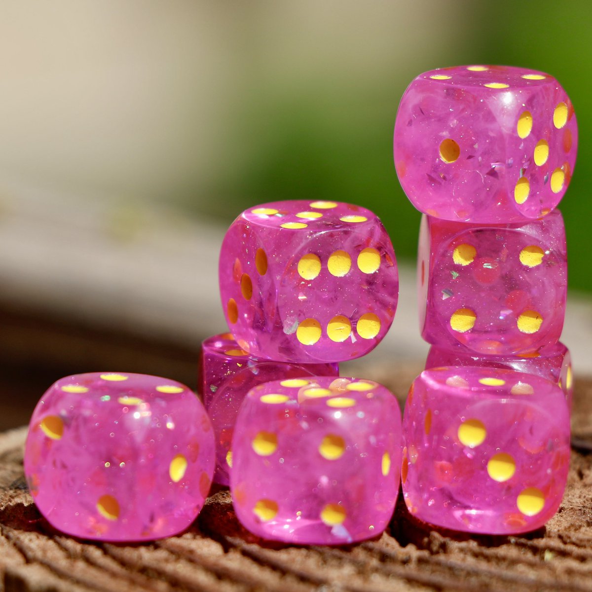 interstellarD20's tweet photo. In contrast to my very strangely shaped Daggerheart d12s, I’m excited to show off my very normal shaped d6 sets 🤪 https://t.co/6m21QLXXpX