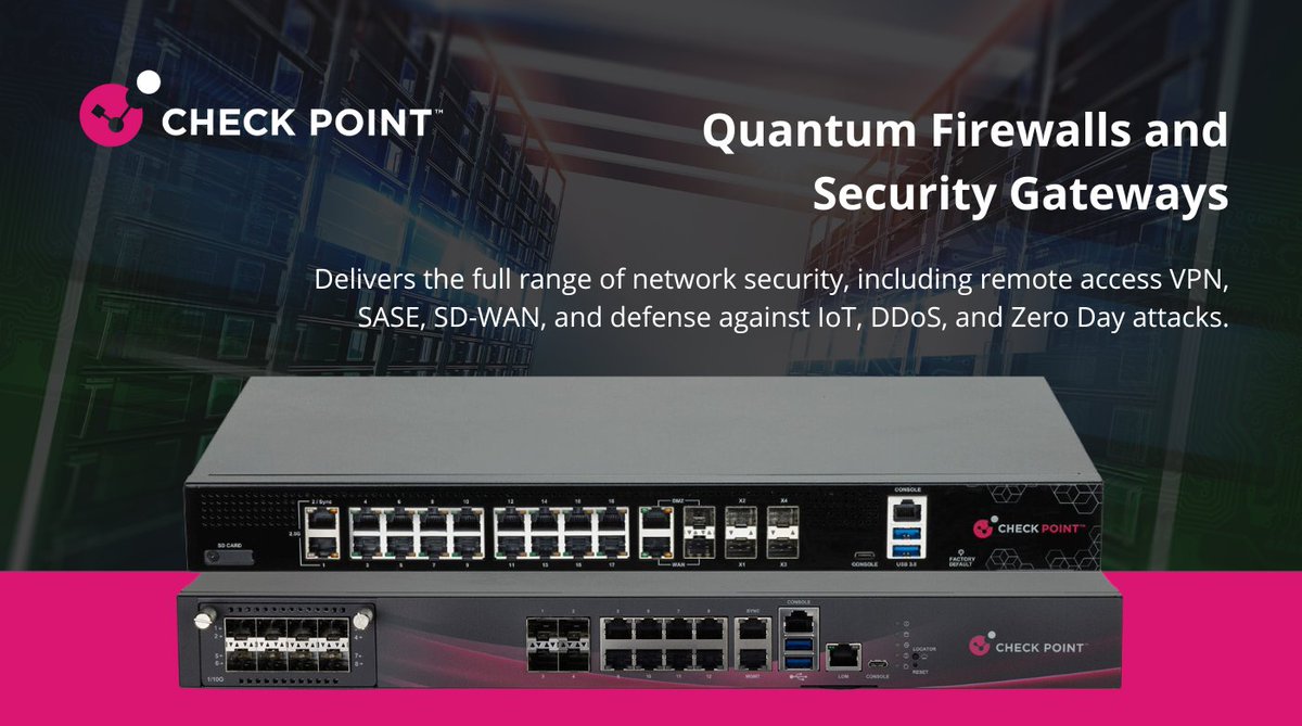VGaustralia's tweet image. Protect your network with Quantum gateways, the most effective AI-powered firewalls featuring the highest-rated threat prevention, seamless scalability, and unified policy management. Get it here: l8r.it/1z58

#CheckPointQuantum #NetworkSecurity  #SecurityGateways