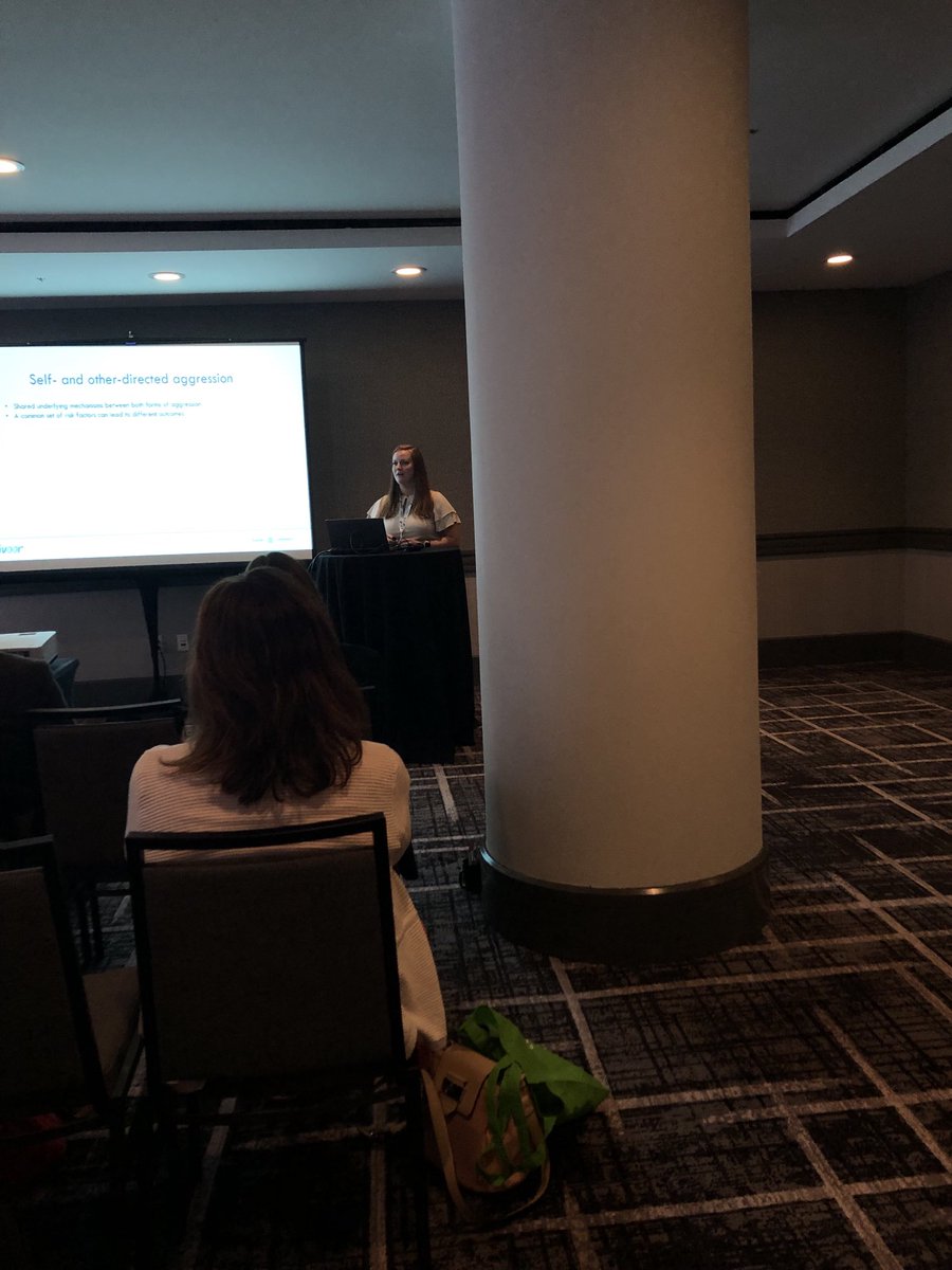 Inge Nijman presenting her research at IAFMHS in San Francisco! 👇🏽👇🏽👍👍