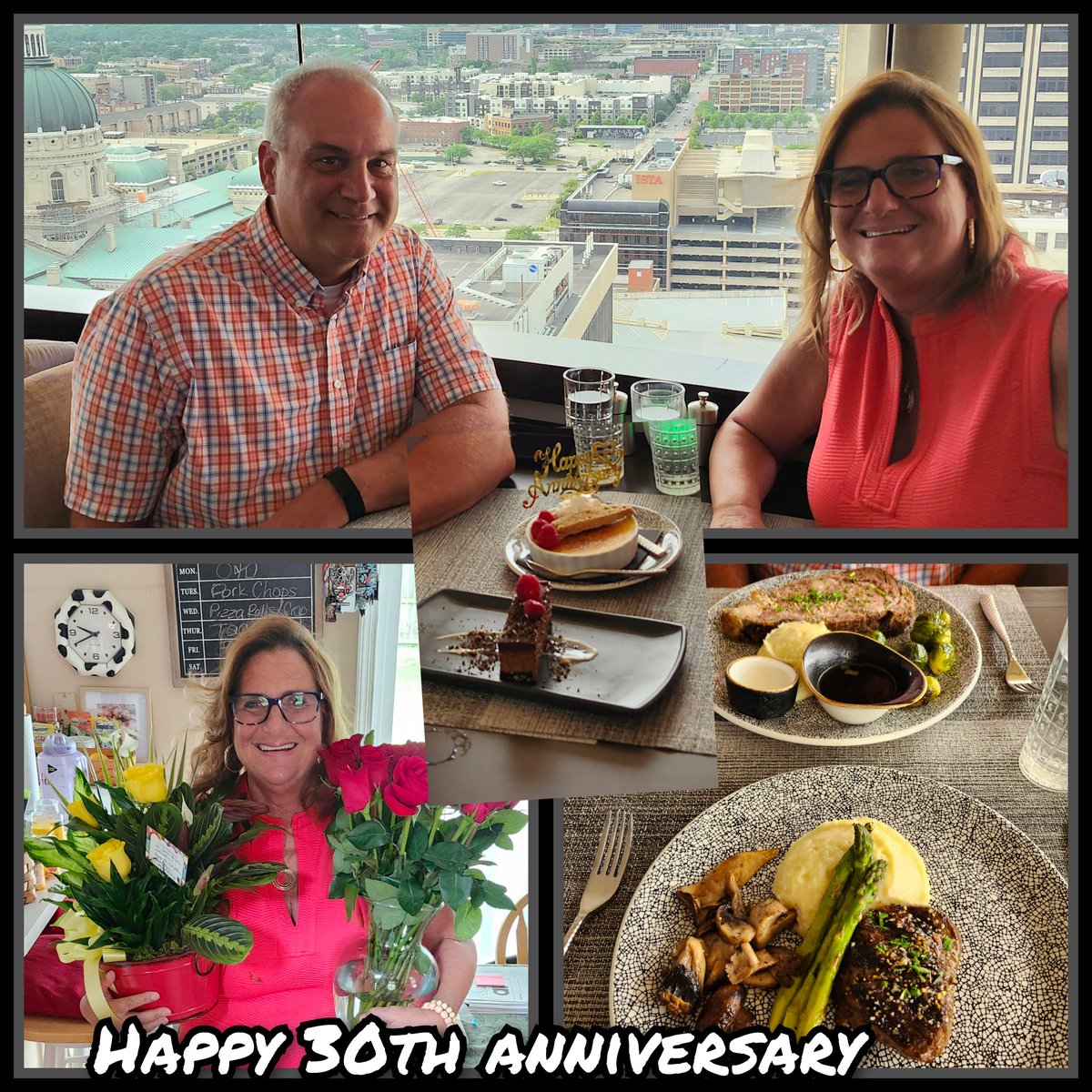 Tonight, I celebrated my 30th Anniversary with my hubby!  Love of my life forever!
