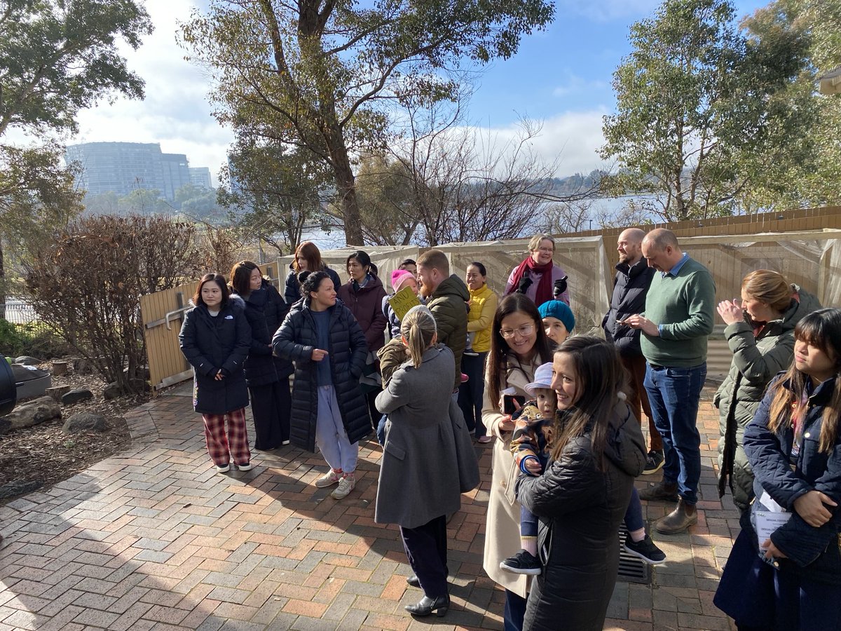 Parents &amp; children gathered at ⁦<a href="/ourANU/">ourANU</a>⁩ childcare centre this morning to raise concerns about the closure of their four centres and the process moving forward. I’m here supporting our many ⁦<a href="/ANUCrawford/">ANU Crawford School of Public Policy</a>⁩ families who are impacted by this decision 👇🏼👇🏼👇🏼