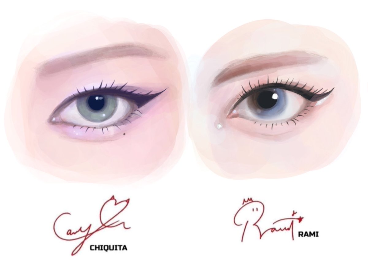 X1N3YU's tweet photo. throwback to chiquita’s and rami’s eyes cause I won’t be posting for the next few days

❤️✨goodnight✨❤️

#artmoots #babymonster https://t.co/O7558ObLpb