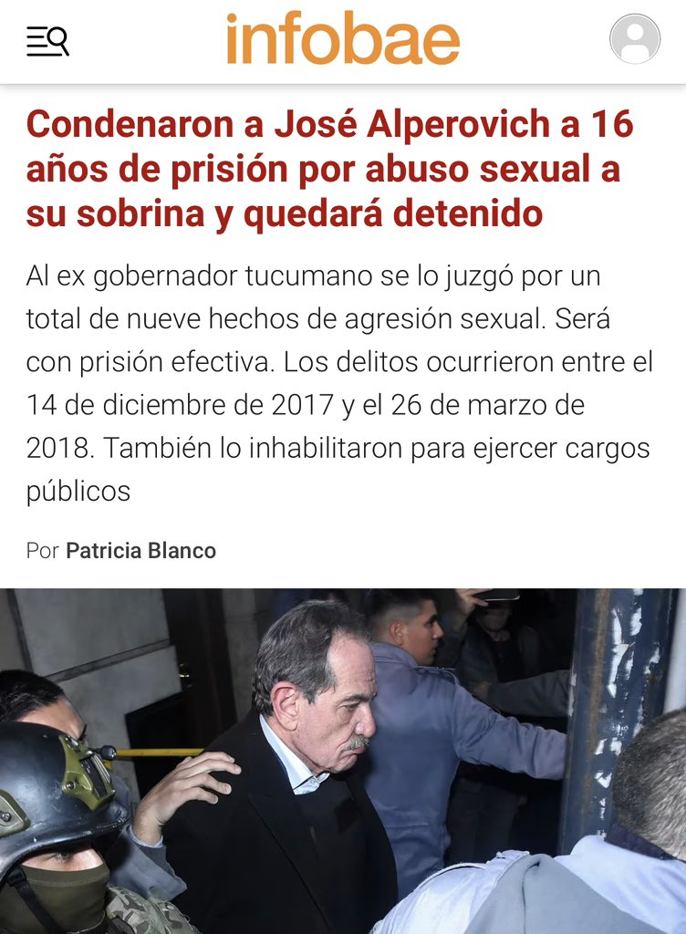 AgustinLaje's tweet photo. Se acaba de confirmar: el kirchnerista José Alperovich es un violador de menores de edad. Otro trofeo de la basura K: a la ladrona condenada pueden sumarle al violín de nenas.
Ser K es un problema de deficiencia cognitiva o de deficiencia moral. Casi siempre, de ambas. https://t.co/EDhPGqeCy5