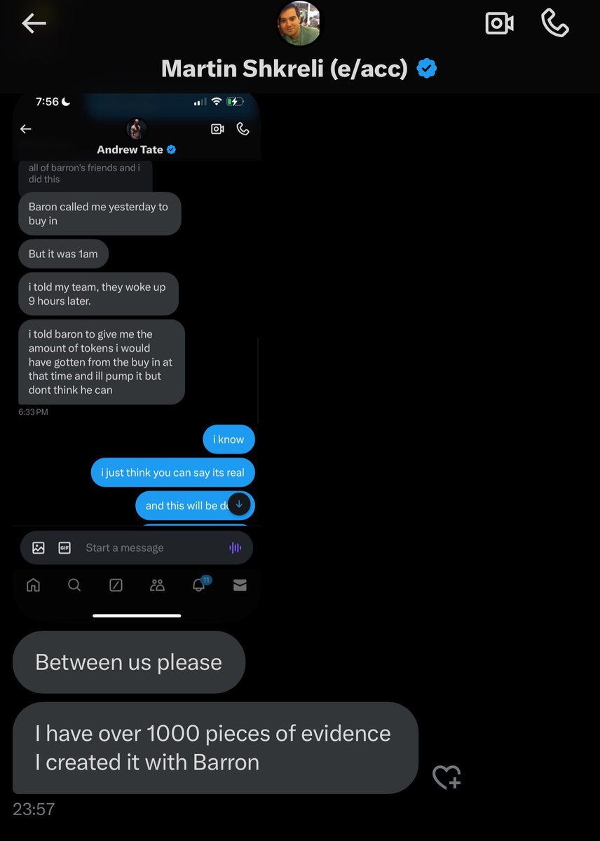 ZachXBT (@zachxbt) on Twitter photo <a href="/MartinShkreli/">Martin Shkreli</a> Hilarious how you panic DM me after I reply to Arkham saying I submitted a bounty about for creator of DJT and then make a last minute spaces announcing you created it. <a href="/MartinShkreli/">Martin Shkreli</a> Hilarious how you panic DM me after I reply to Arkham saying I submitted a bounty about for creator of DJT and then make a last minute spaces announcing you created it.