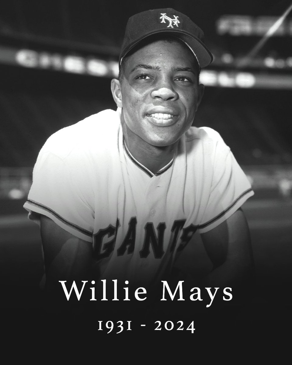 The Giants announced that Willie Mays has passed away at the age of 93.

RIP. 🙏