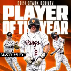 Congratulations Mason Ashby on being selected the 2024 Repository Stark County Player of the Year!

Go VIKES!
🟠⚫️⚾️🏆

Graphic credit: Drew Roach