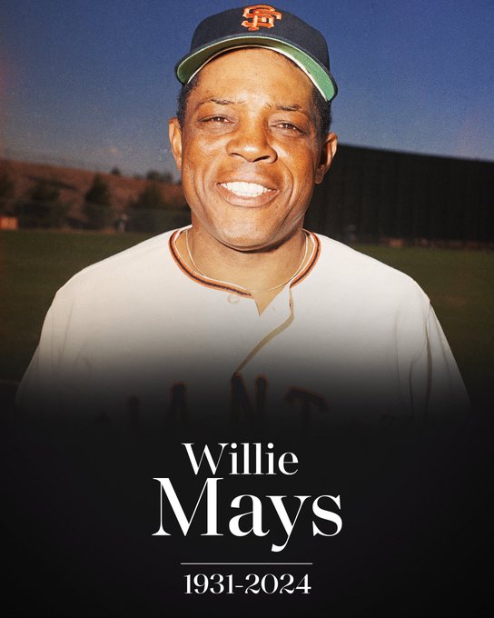 Willie Mays, 1931-2024
Pictured: A photo of Willie Mays in a San Francisco Giants uniform