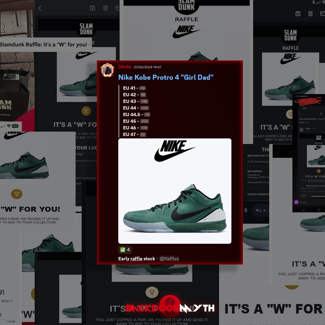 BackdoorMyth's tweet image. 15+ big sizes secured from our members. Providing early raffle stock for multiple sites. 

Join us to stop missing out.