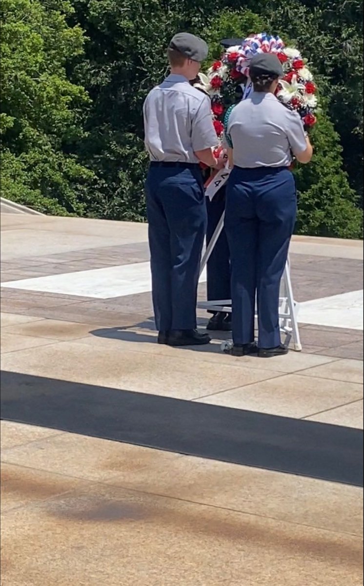 Blackman High School and <a href="/BlazeJROTC/">Blaze JROTC</a> were honored to be selected to have a cadet lay the wreath today at the Tomb of the Unknown Soldier in Washington, D.C. A solemn moment &amp; a lifelong memory. So proud of how our students respect those who serve and have served. #WeAreBlackman