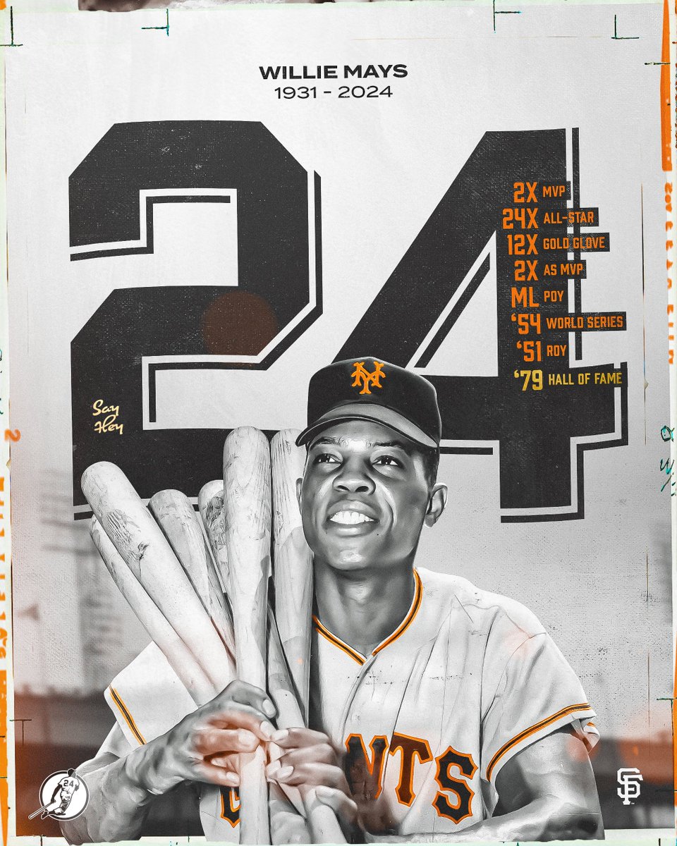 There will never be another quite like Willie Mays 🧡