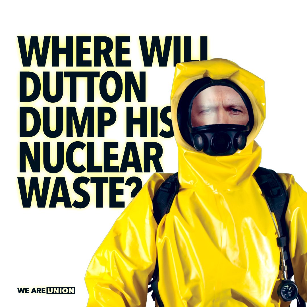 Key questions must be answered. 

Where will this go? In what community?

We are not mugs. 

No safe space for nuclear waste.

#auspol